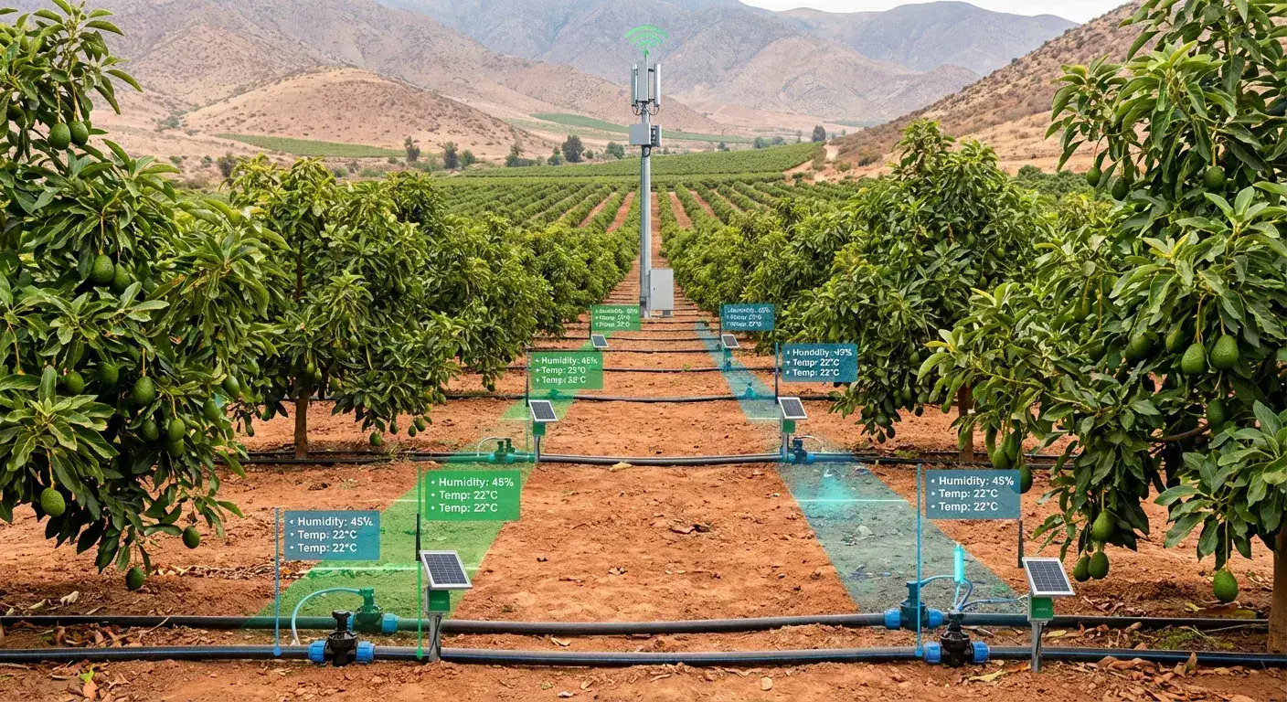 Agricultura de Precisión: Cómo el IoT está Salvando el Recurso Hídrico