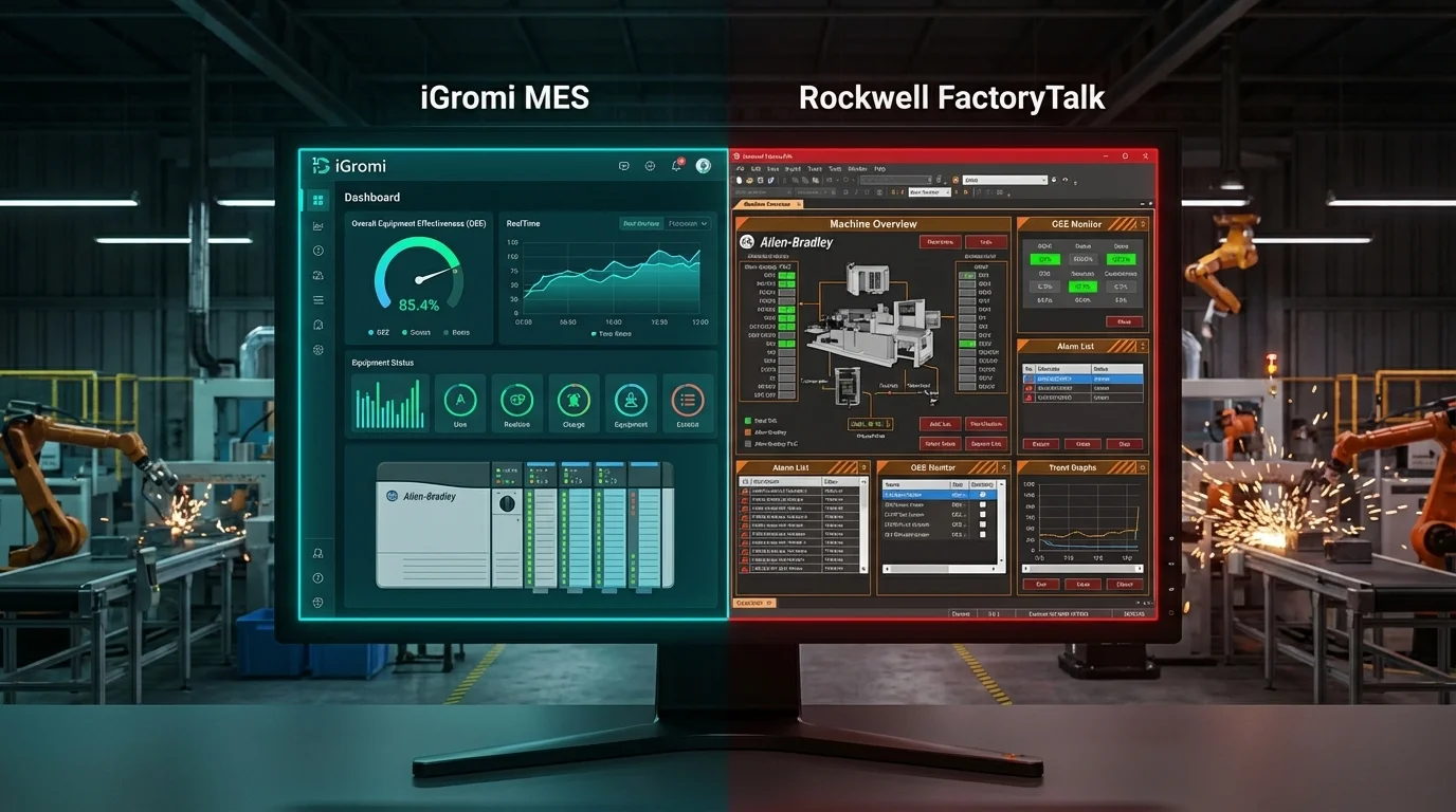 iGromi vs Rockwell FactoryTalk: MES para PyMEs vs Gigante Enterprise 2026
