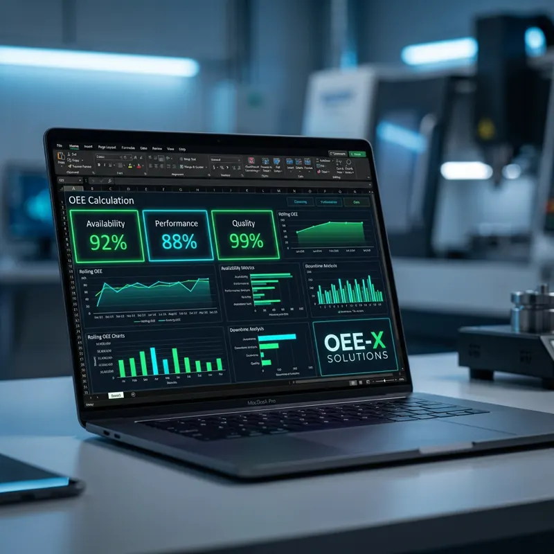 Plantilla Excel para Cálculo de OEE (Gratis 2026): El Error de Medir a Mano