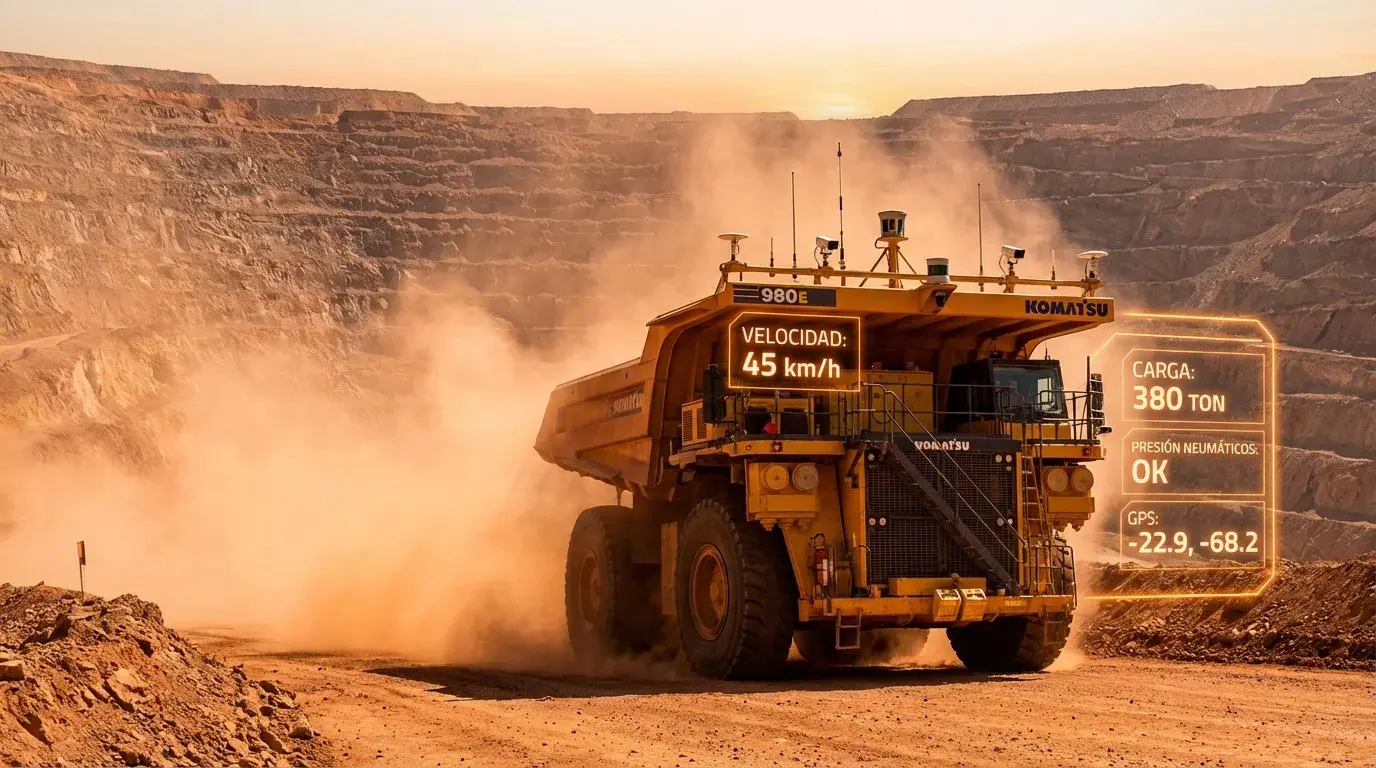 Telemetría de Activos Críticos en Tajo Abierto