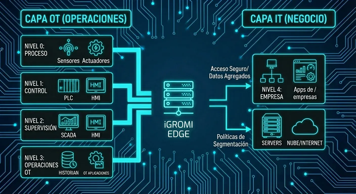 Arquitectura de Red Segura Industrial