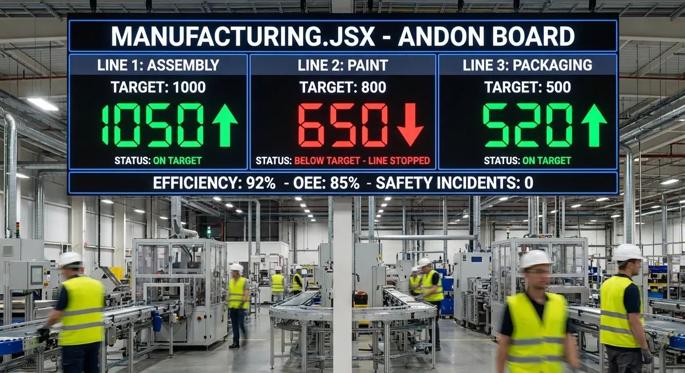 Pantalla Andon Digital