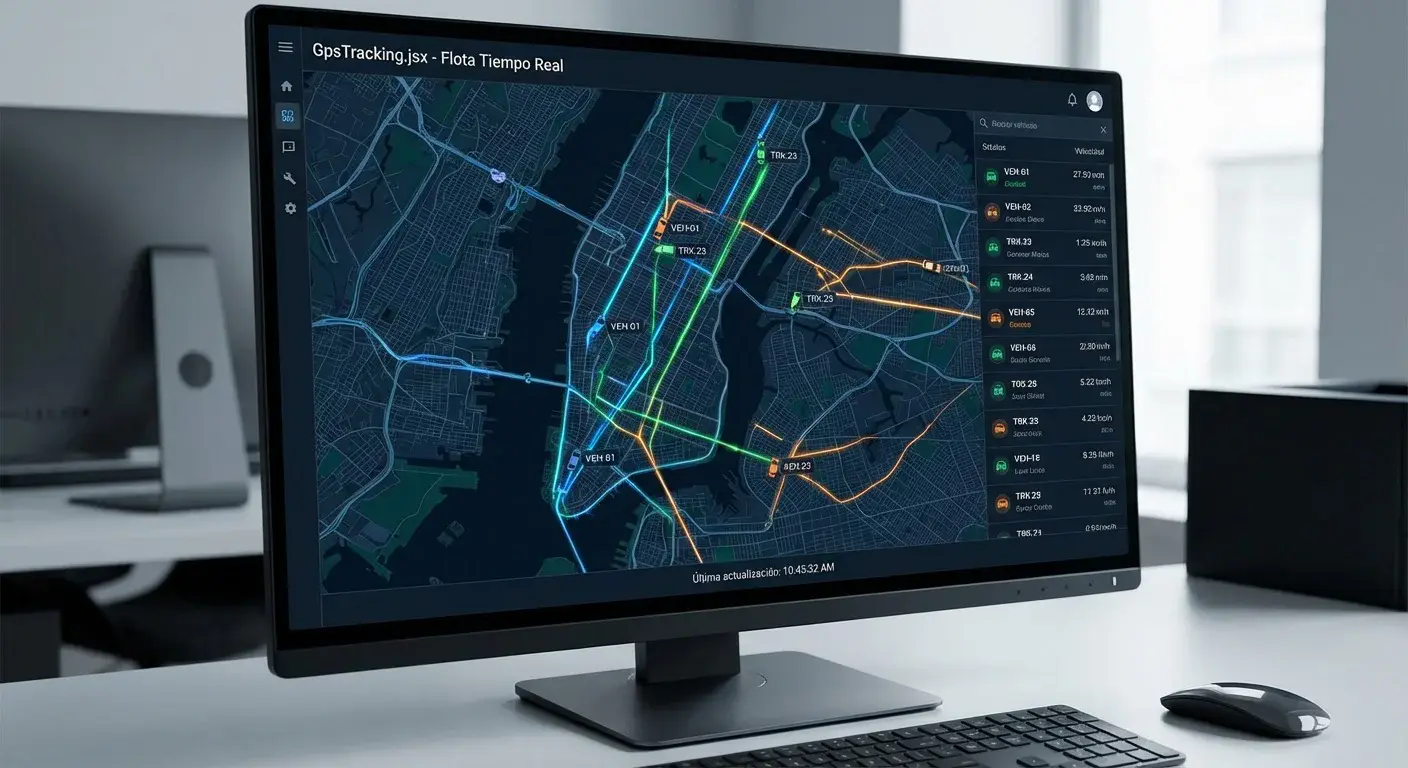 Mapa de Flota en Tiempo Real